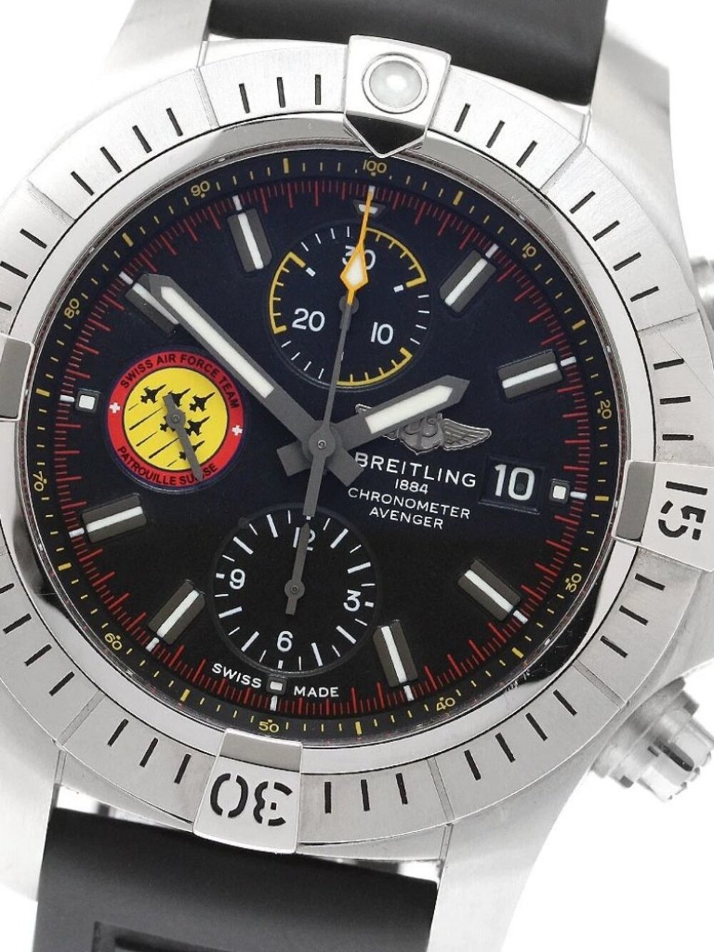 BREITLING Avenger Chronograph 45 Swiss Air Force Team A13317 AT Men's_910162